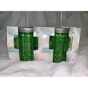 Cactus mason jar cups